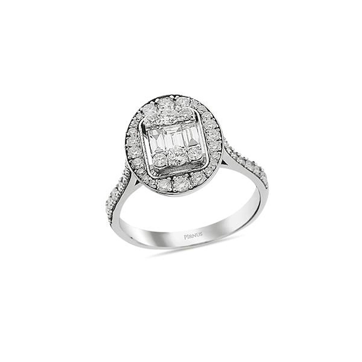 1,07 Karat Pırlanta Baget Yüzük