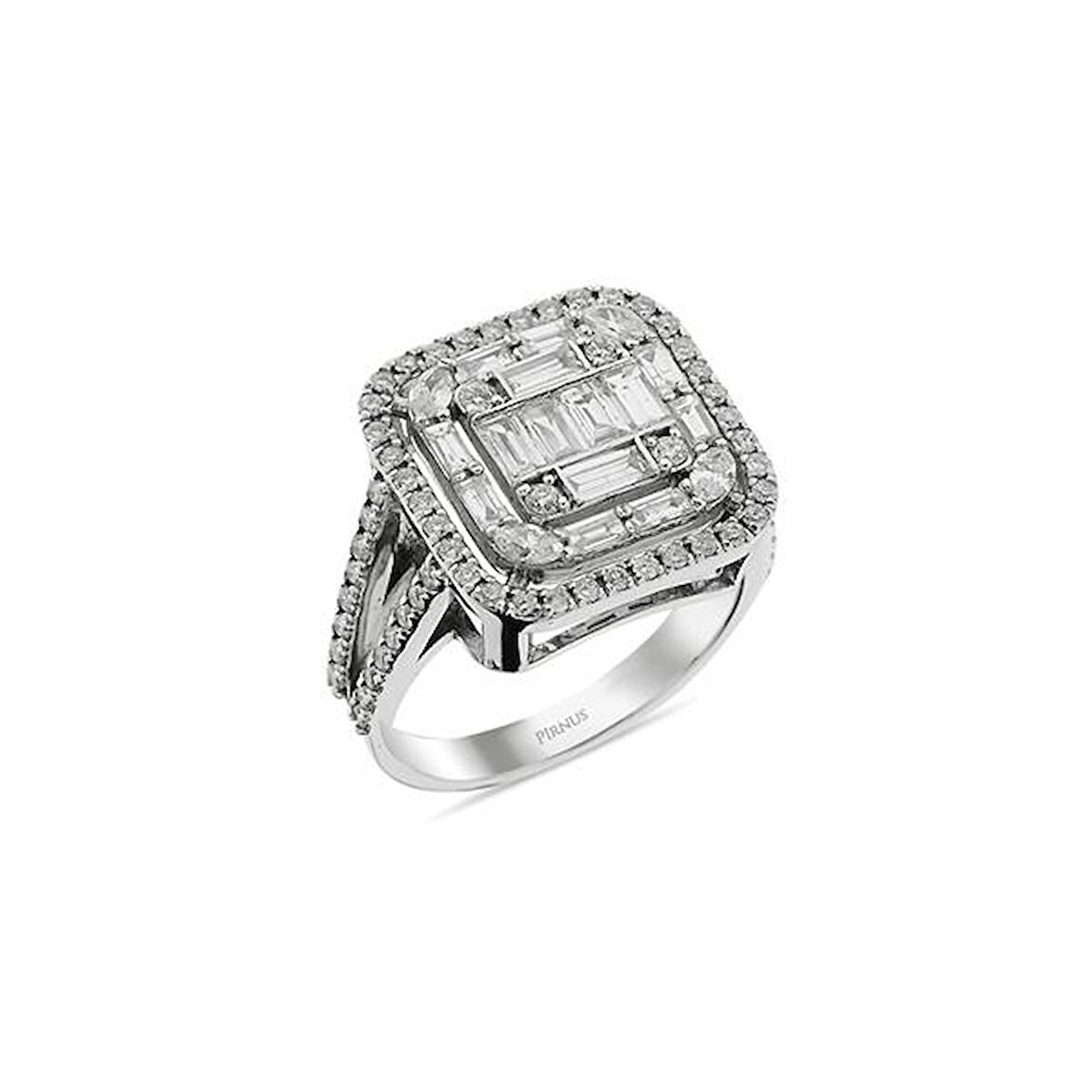 1,65 Karat Pırlanta Baget Yüzük