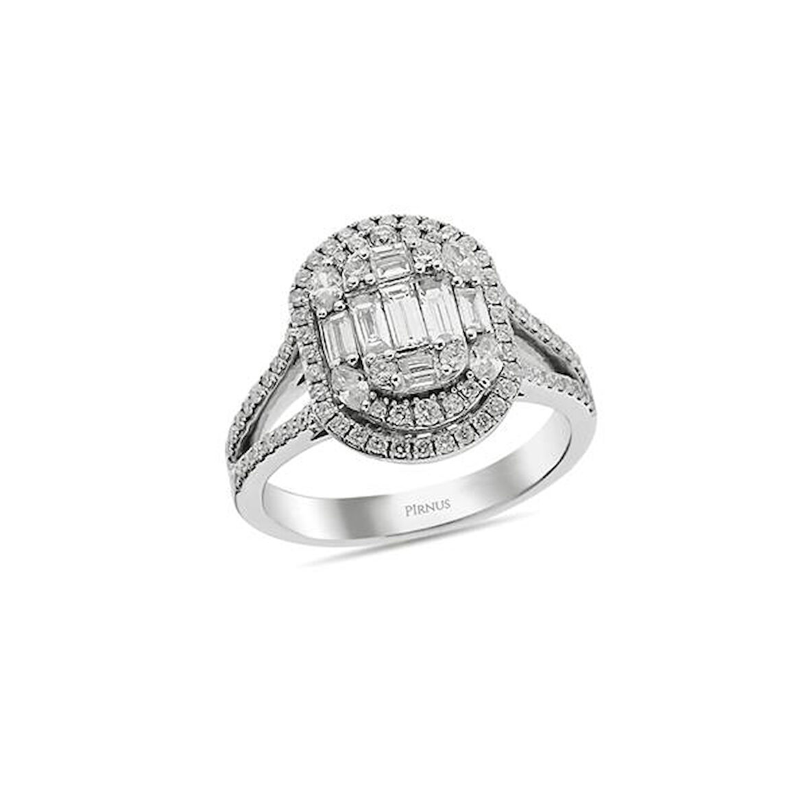 1,15 Karat  Pırlanta Baget Yüzük