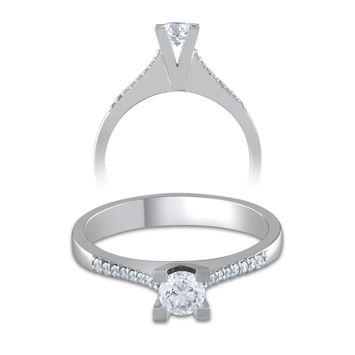 0,30 Karat Pırlanta Tektaş Yüzük