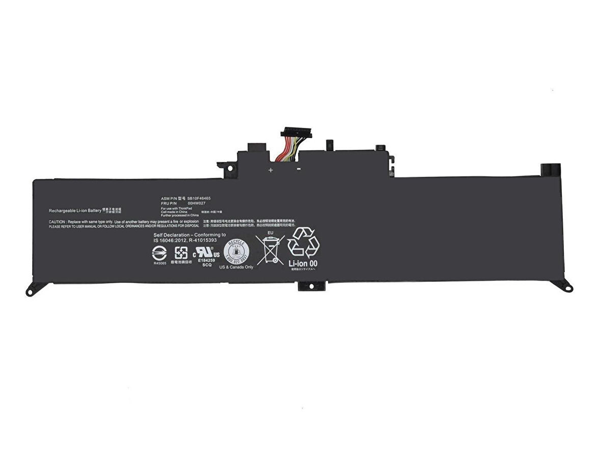 Lenovo ThinkPad X380 Yoga Notebook Batarya Laptop Pil