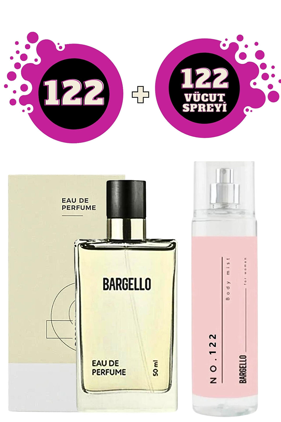 122 Edp Oriental 50 ml Kadın kokusu + No:122 210 ml Body Mist Vücut Spreyi