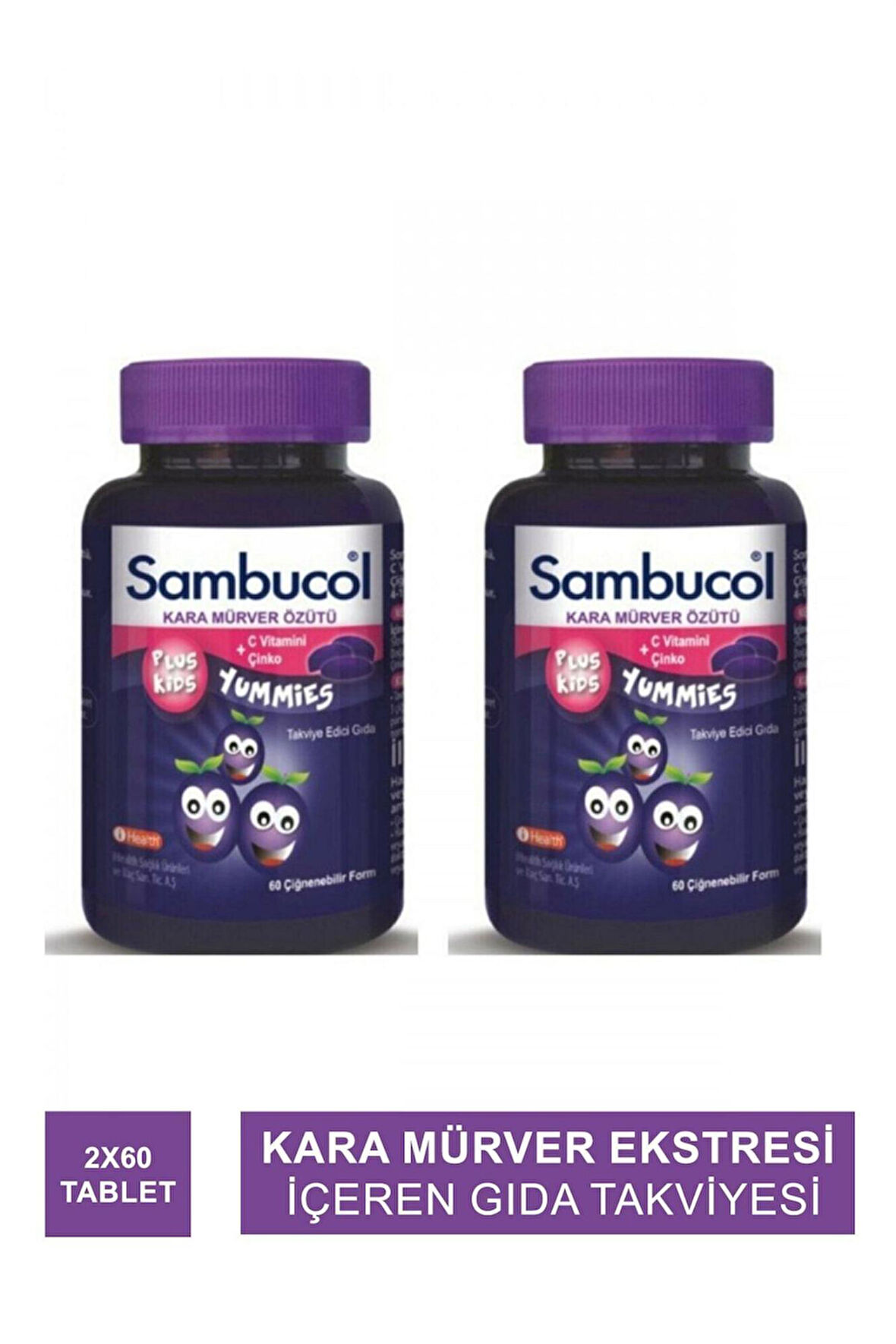 Sambucol Plus Kids Yummies 60 Adet 2 Adet
