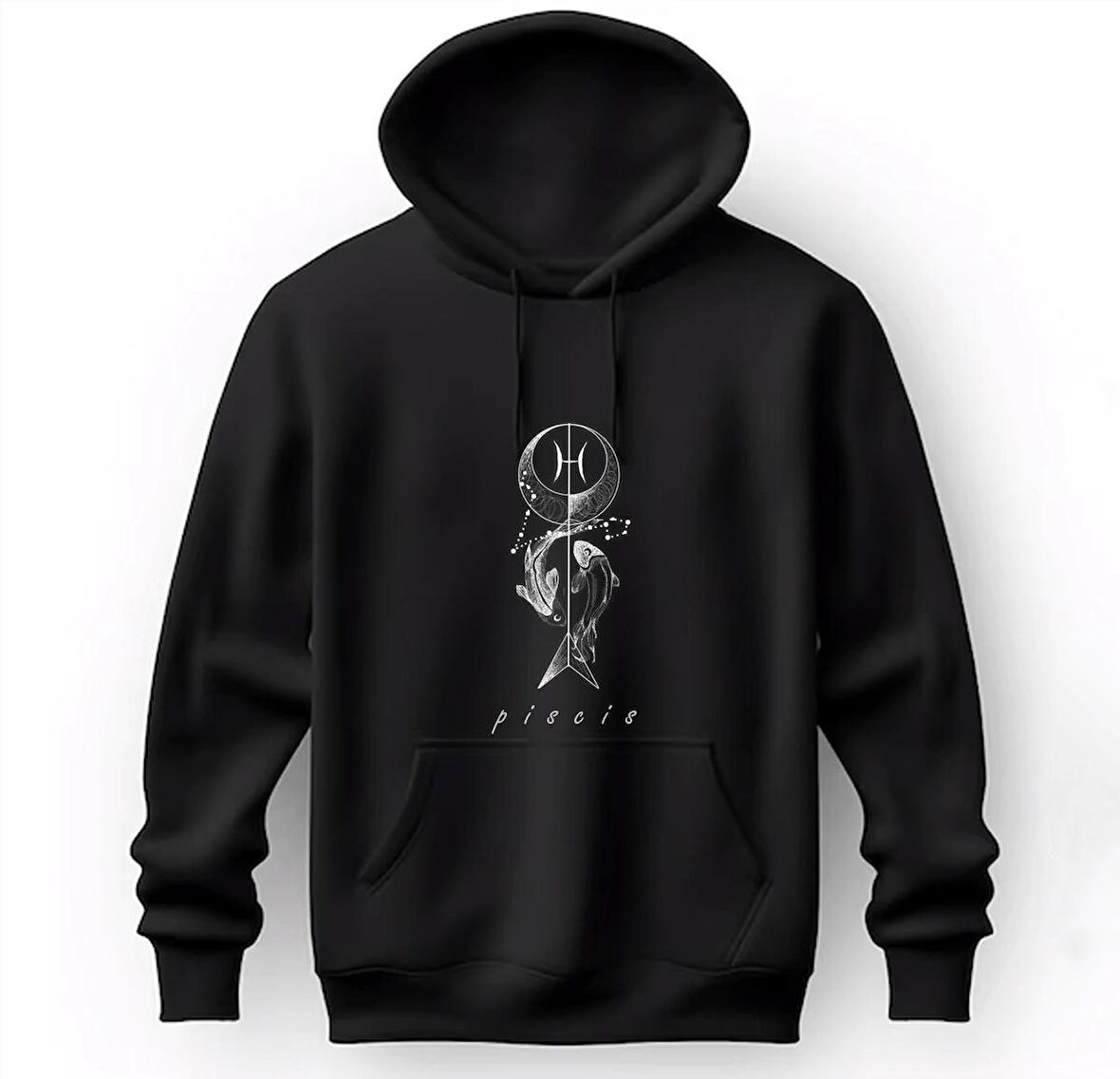 Balık Burcu Baskılı Sweatshirt