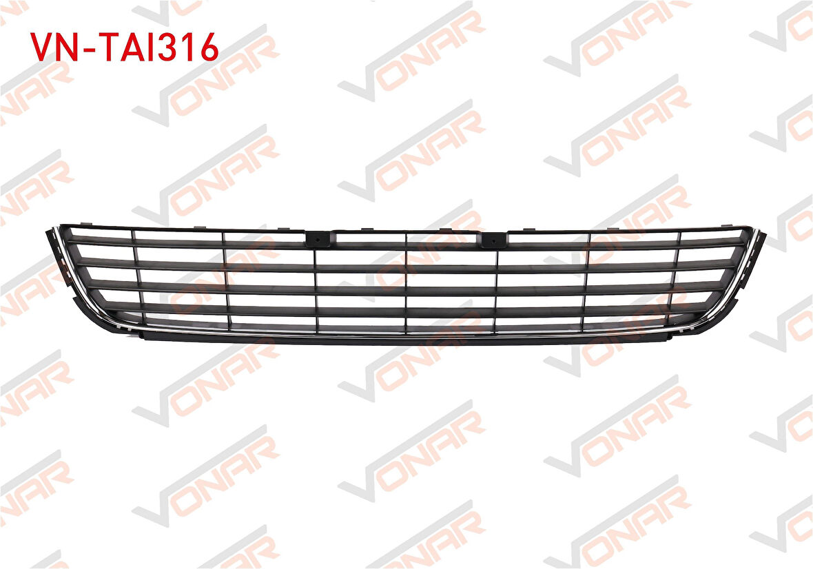 VW GOLF 6 - VI ÖN TAMPON ORTA IZGARA PANJURU NİKELAJLI 2009 SONRASI GLD-VNRVNTAI316