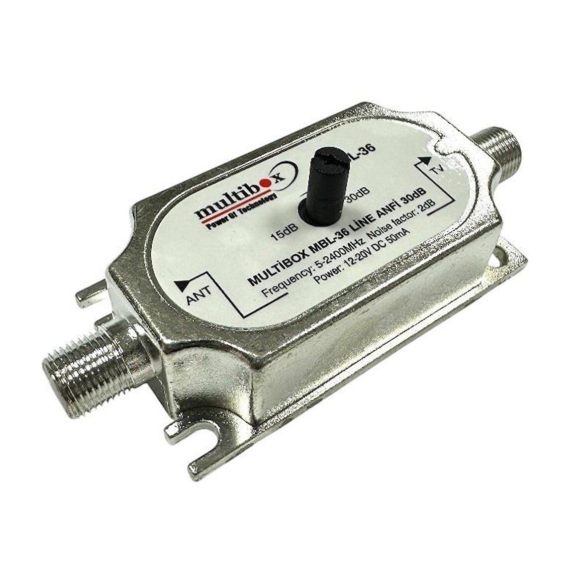 Multibox MBL-36 15-30dB Ayarlı Uydu Sinyal Yükseltici Line Amplifier 5-2400Mhz