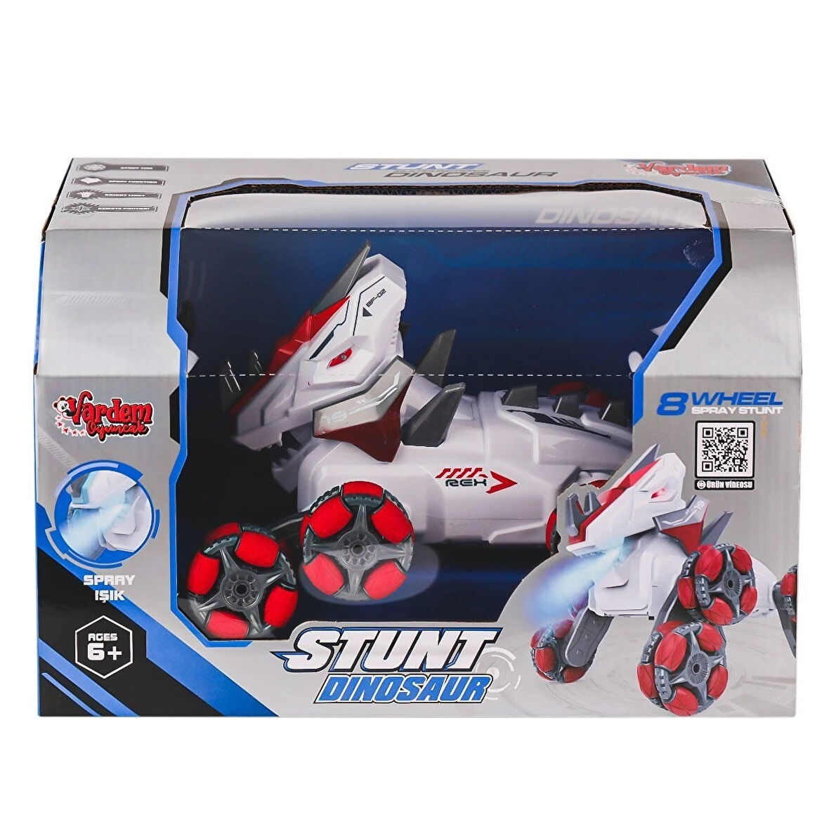 SYR-666-820 Kumandalı Buharlı 8 Teker Stunt Köpek Araba -Vardem Oyuncak