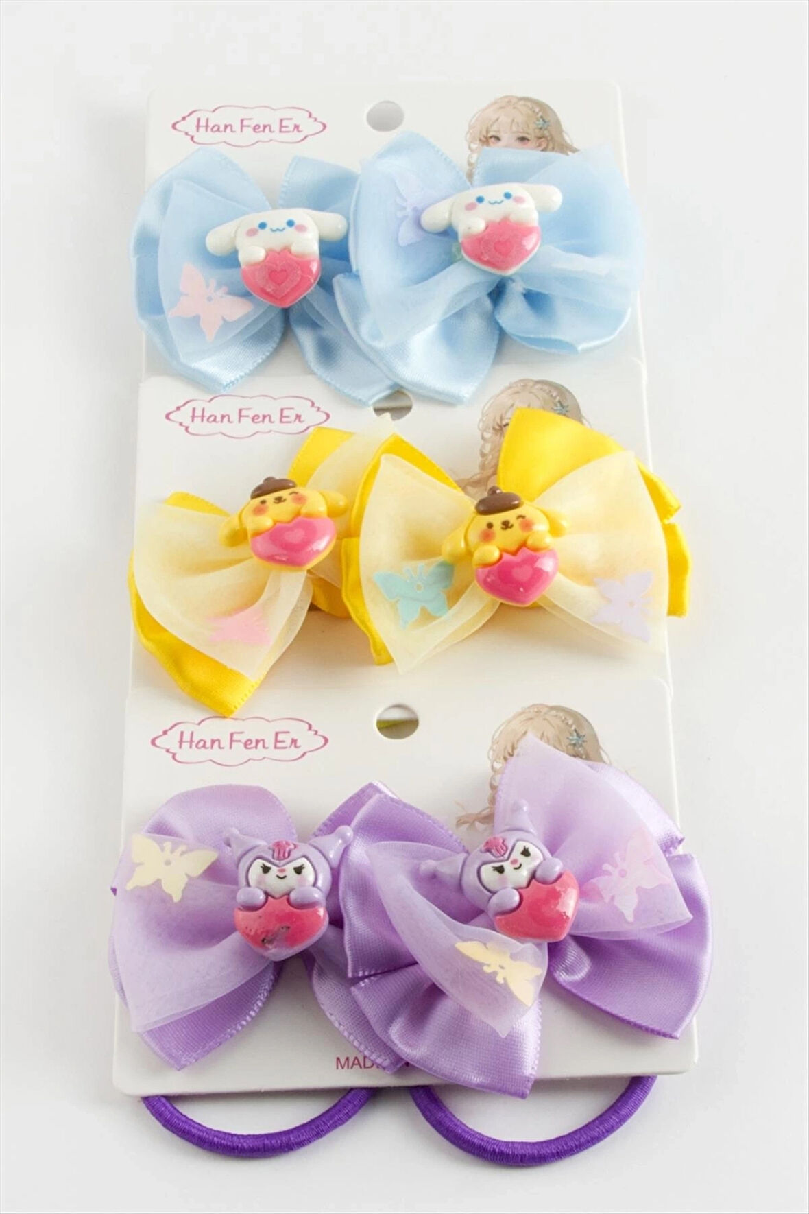 Çzgflm Karakteri Lastikli Toka 2 Adet