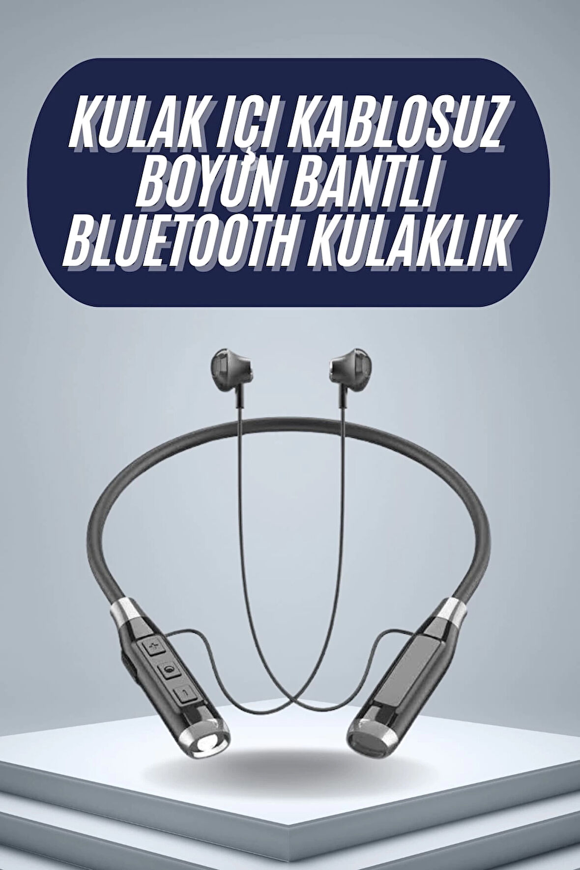 120 Saat Bluetooth Kulaklık Kablolu Boyun Askılı SD Kart Girişli ANC Özellikli