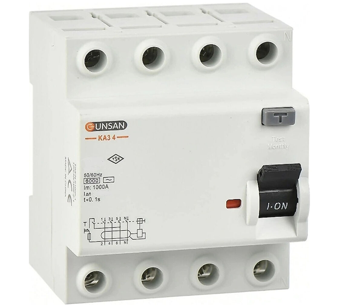 4X40a 30Ma Kaçak Akım Rolesi KA3 4-40/30 30Ma