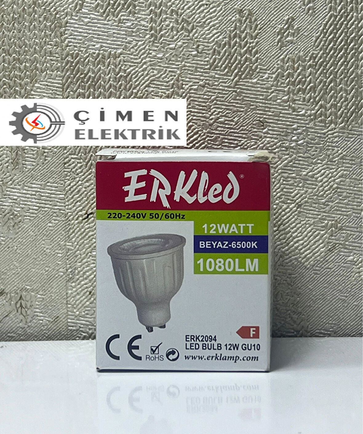 ERKLED ERK 2094 GU10 Lensli Ampül 12W 6500K Beyaz Işık