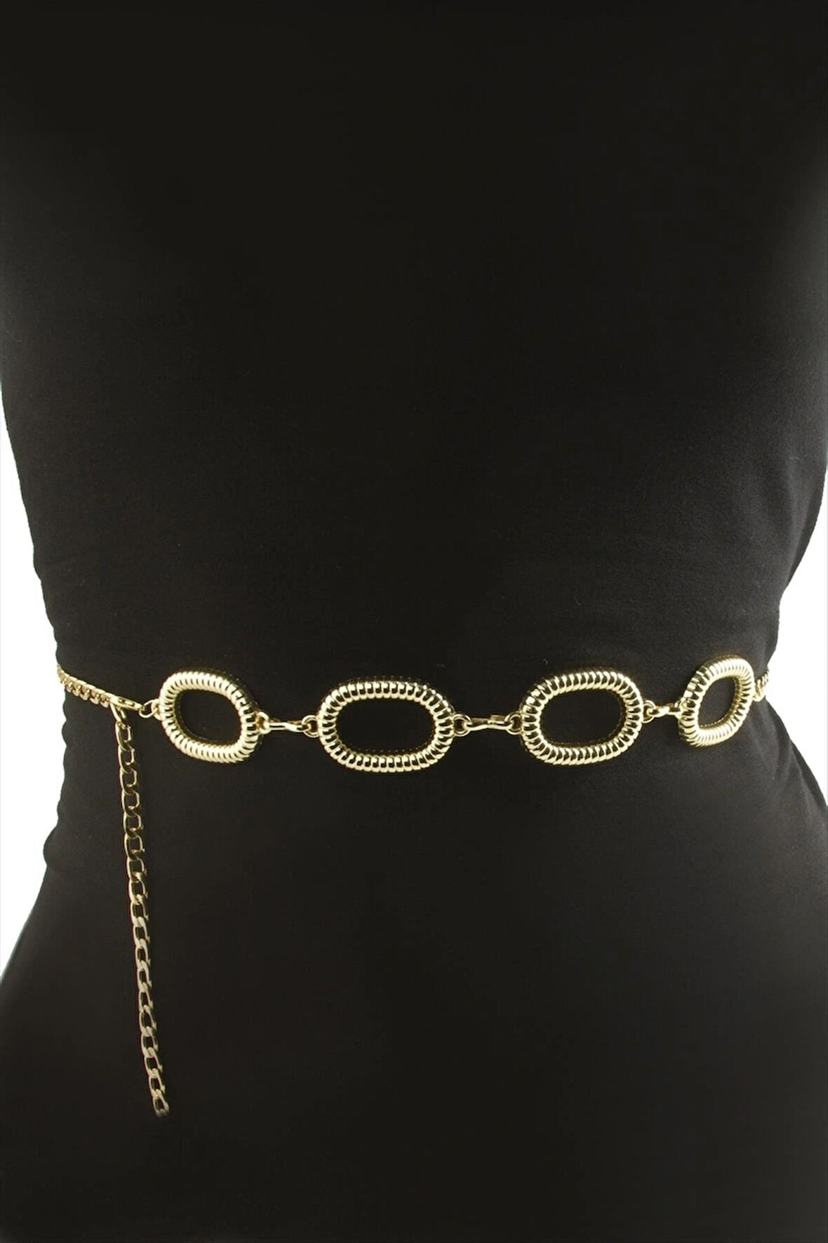 BUĞZ Oval Metal Zincir Kemer