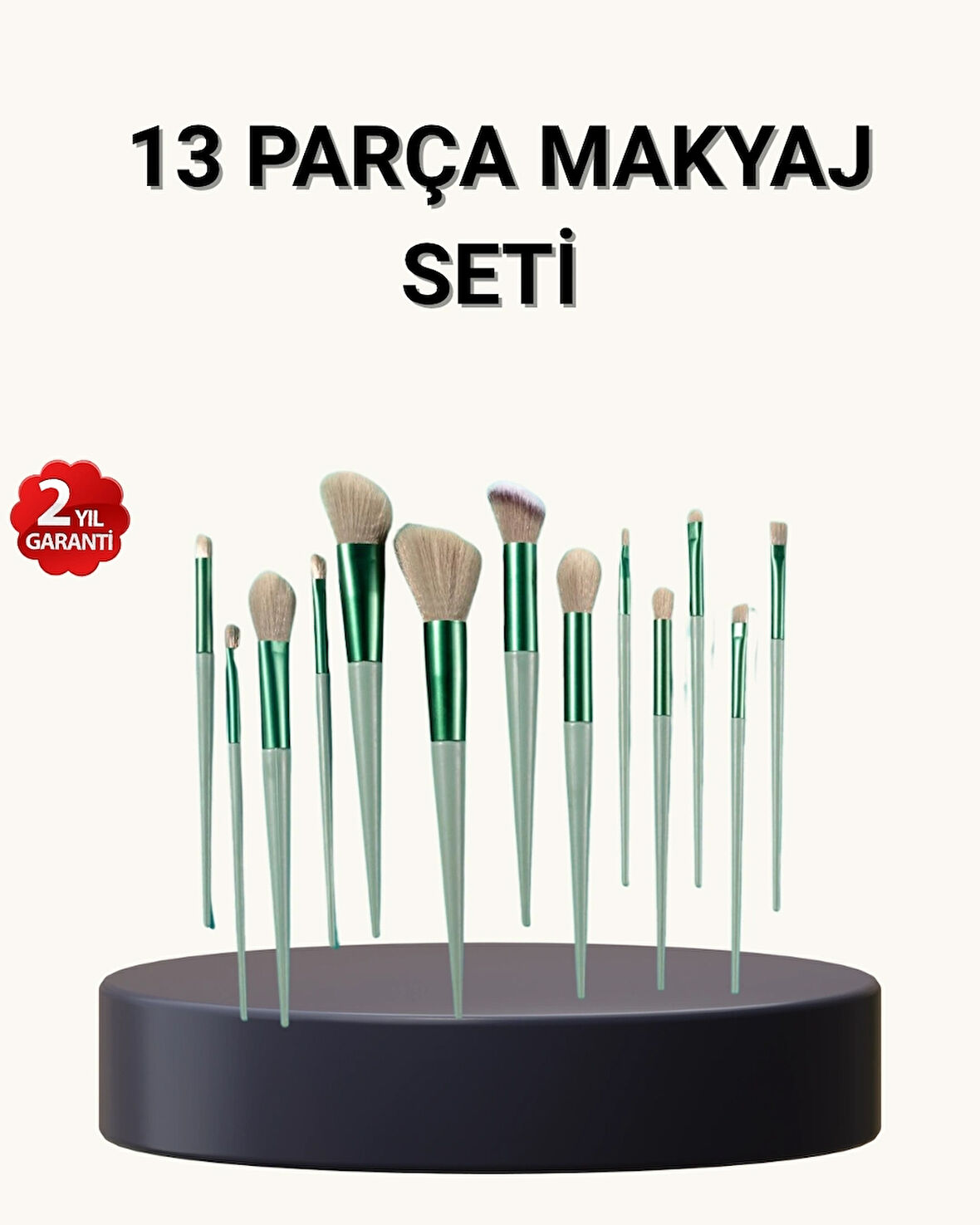 BUĞZ 13’lü Yumuşak Kıllı Makyaj Fırça Seti – Profesyonel Kalite, Hassas Ciltlere Uygun