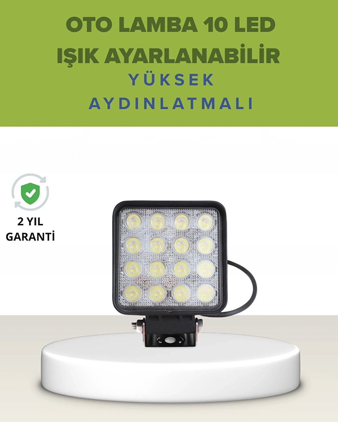 BUĞZ Araç Dışı Aydınlatma İçin LED Far | Zorlu Koşullara Dayanıklı, Çok Amaçlı