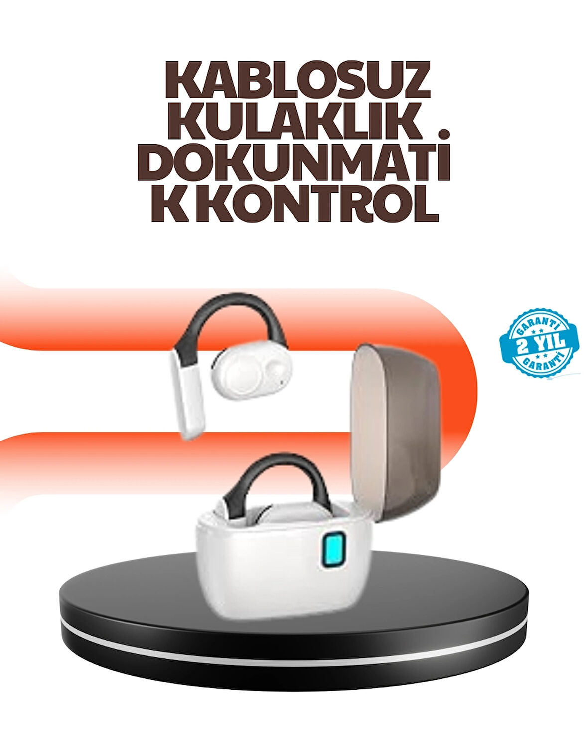 BUĞZ Bluetooth 5.0 Kulak İçi Kulaklık – Güçlü Bas, Uzun Pil Ömrü, Şarj Kutulu Tasarım