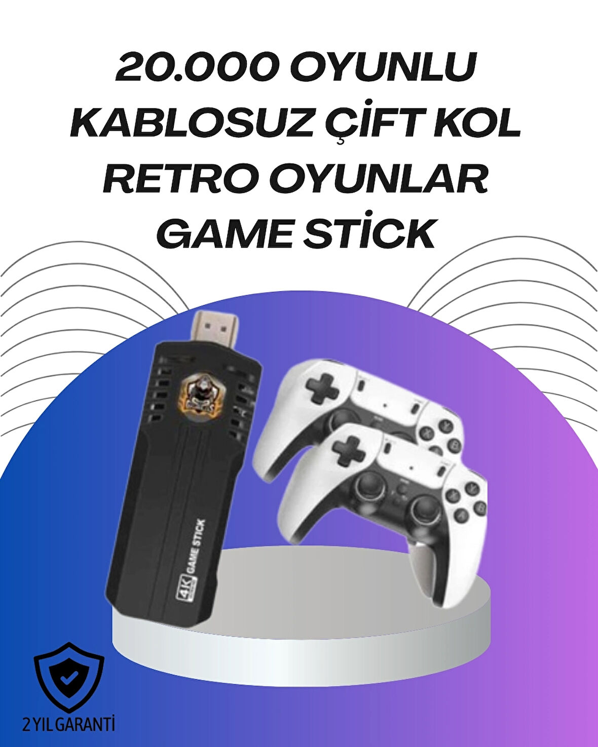 BUĞZ Kablosuz Retro Oyun Konsolu – Binlerce Oyun ve HD Görüntü ile Keyifli Oyun Deneyimi