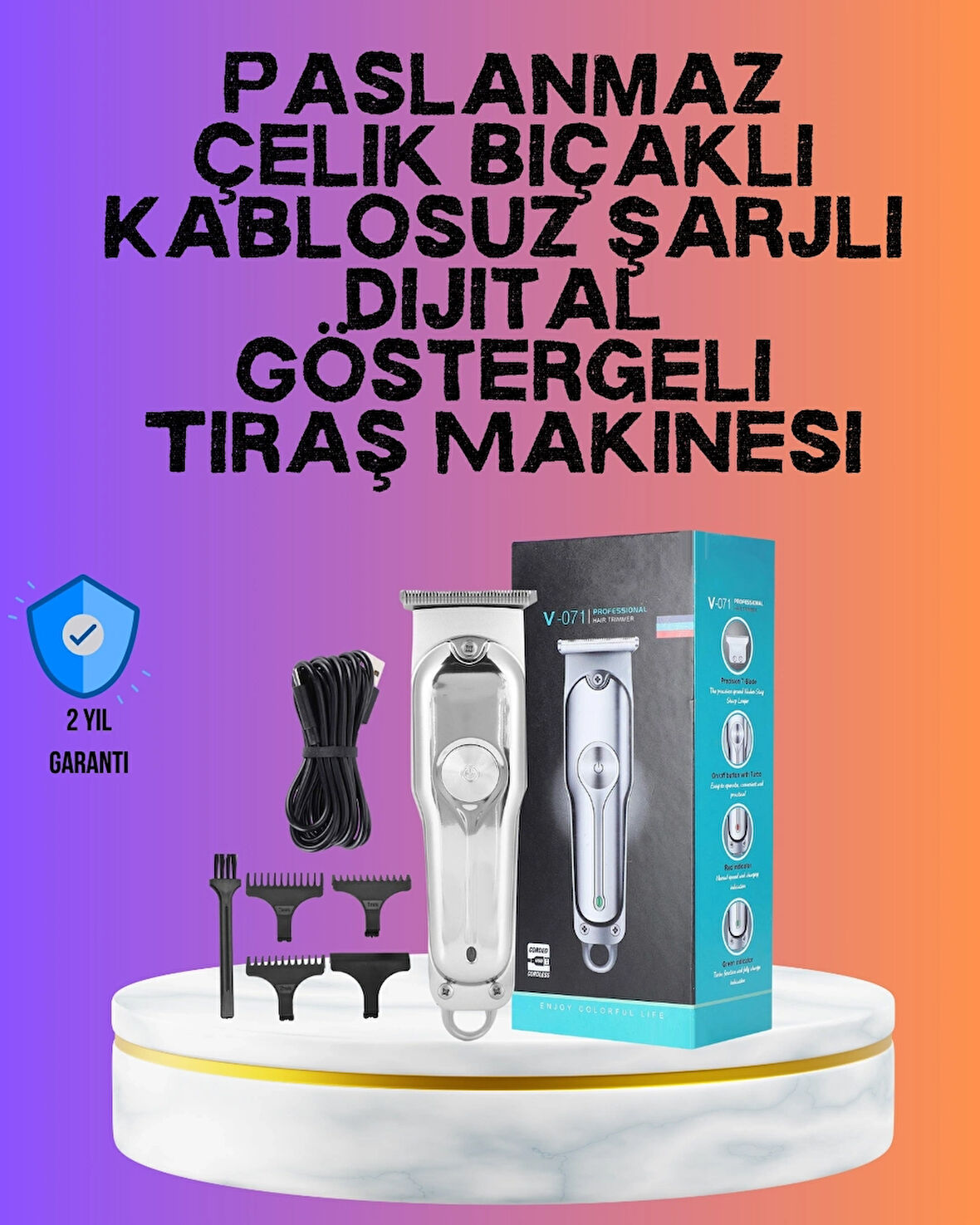 BUĞZ Saç ve Sakal Kesme Makinesi – Profesyonel ve Çok Fonksiyonlu