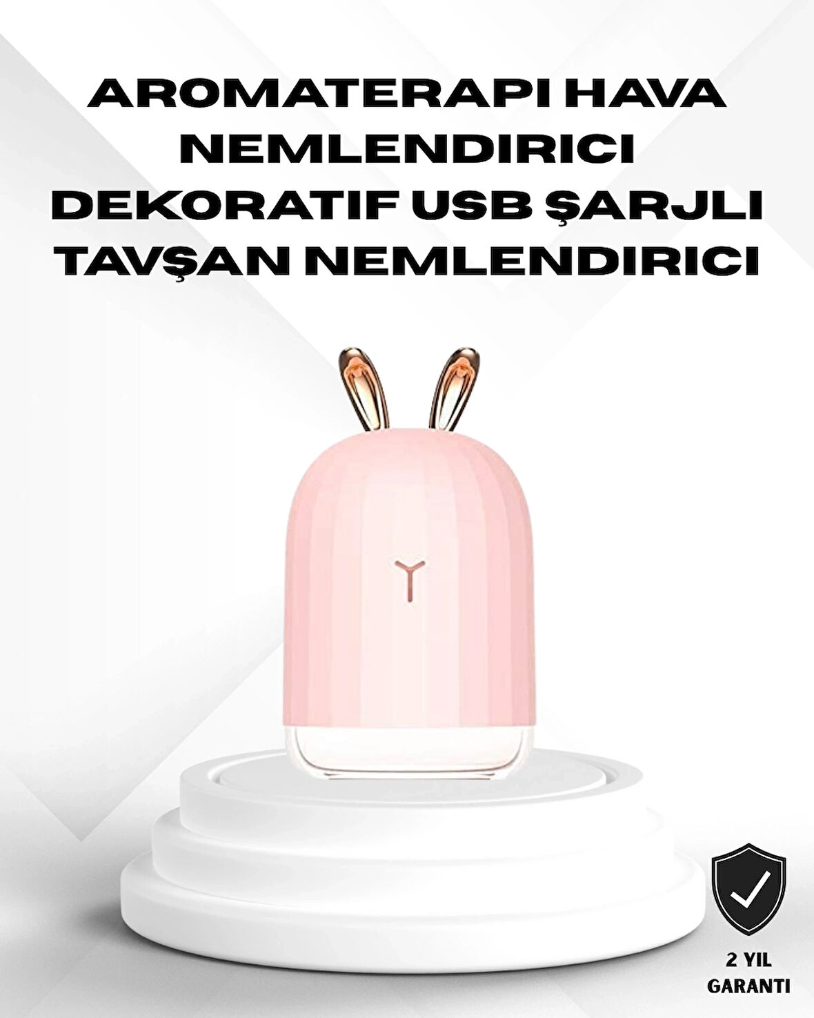 BUĞZ Ultrasonik Hava Nemlendirici 200 ml Aroma Difüzör LED Işıklı Sessiz