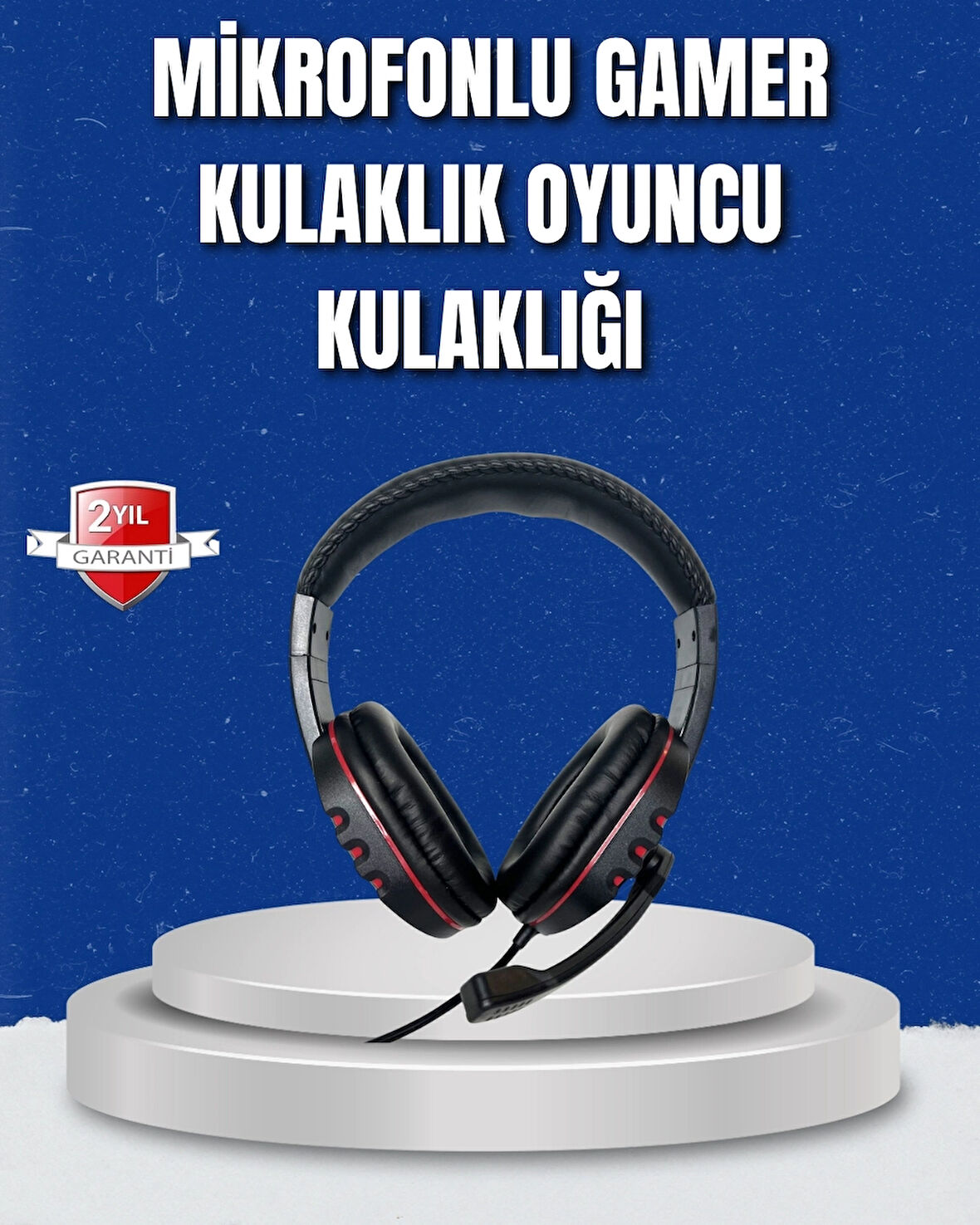 BUĞZ Bilgisayar Oyuncu Kulaklığı – Yumuşak Pedli, Dayanıklı İpli Kablo