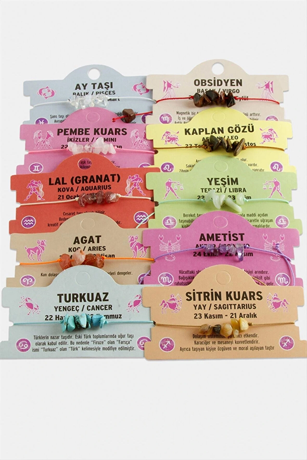 BUĞZ Kırık Doğaltaşlı İp Bileklik