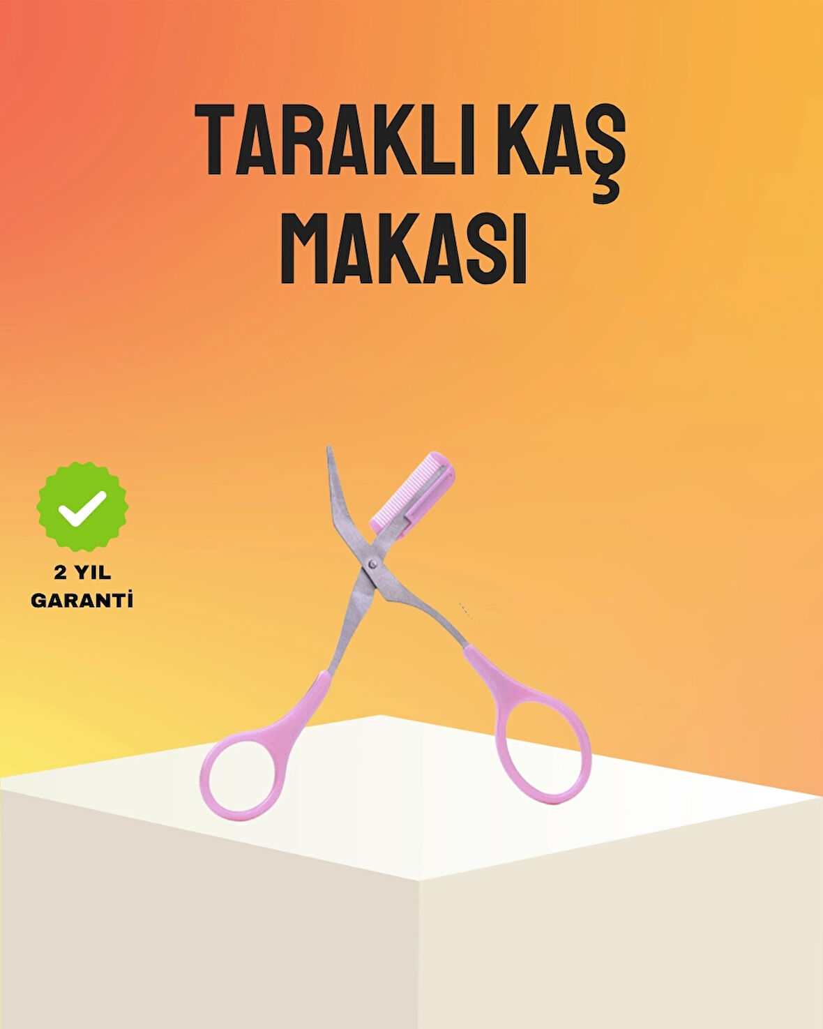 BUĞZ Kaş Düzeltme Makası Taraklı – Profesyonel ve Pratik Kaş Bakımı