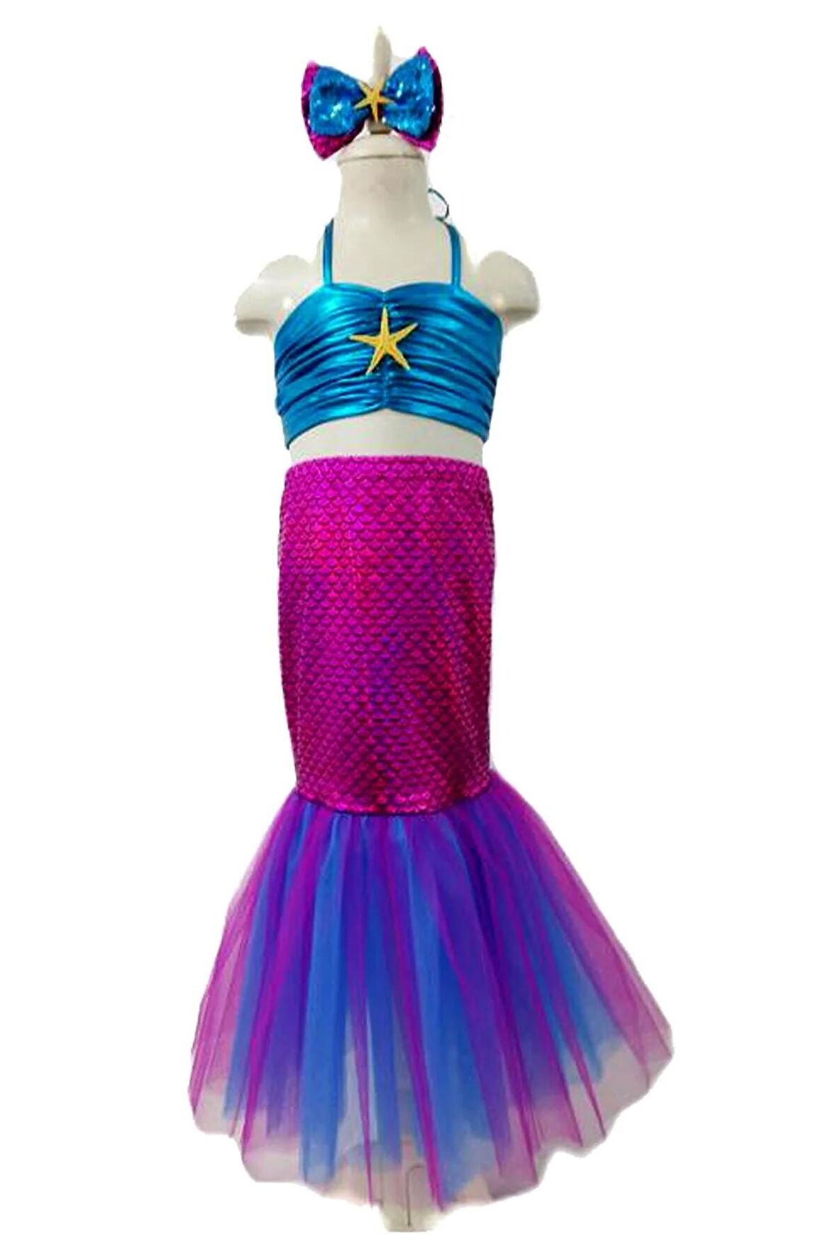 Deniz Kızı Çocuk Parti Kostümü