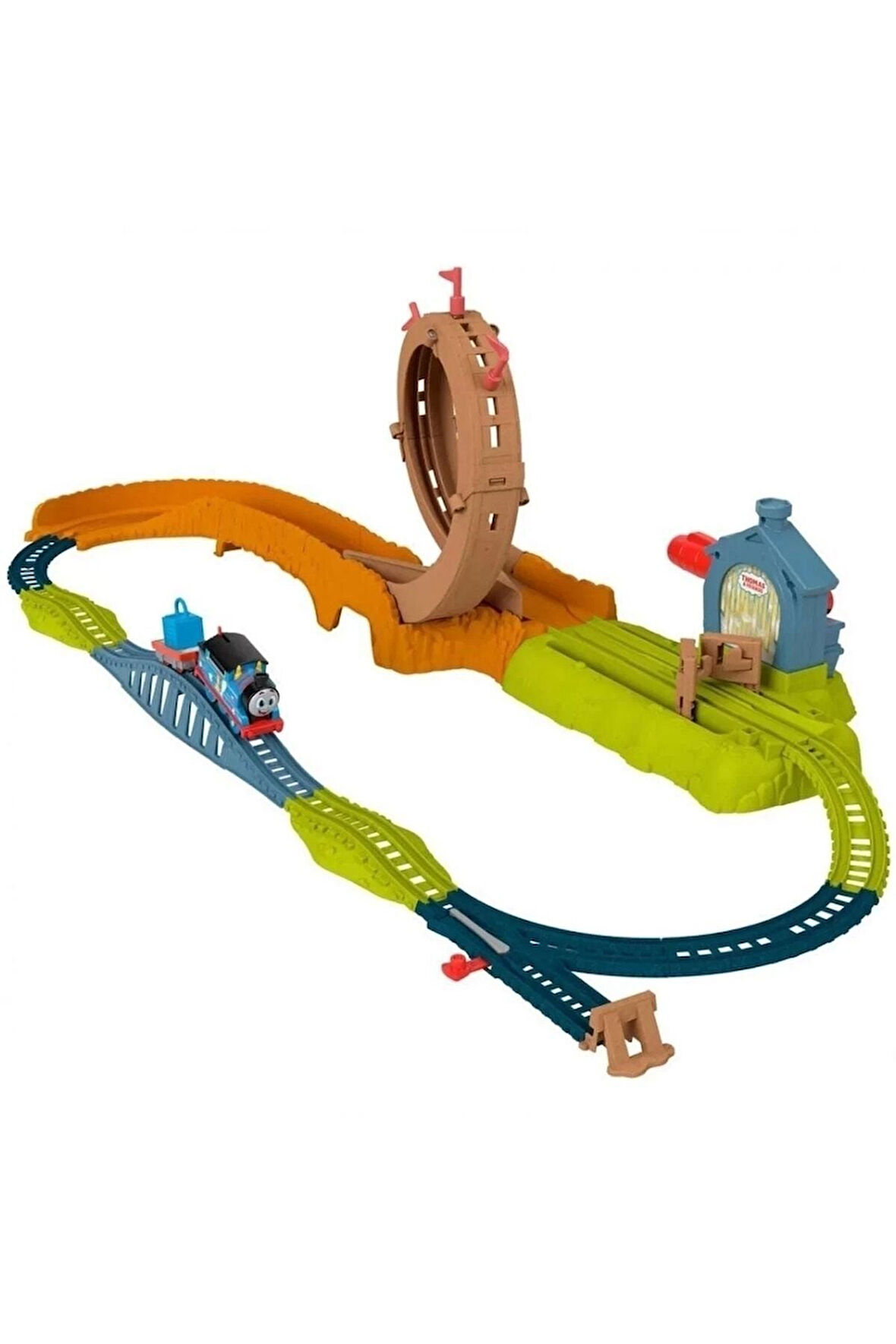 Thomas Çemberde Dönüş Eğlencesi Oyun Seti Hjl20 Oyuncak Thomas Çemberde Döner Büyük Thomas Oyun Seti