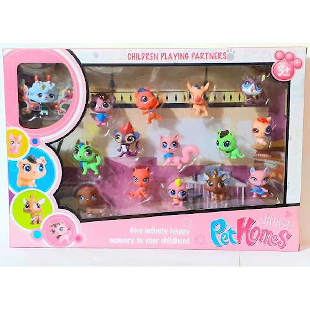 Minişler Ailesi 15 Parça Minişler - Littlest Pet Homes Minişler - Petshops Ailesi