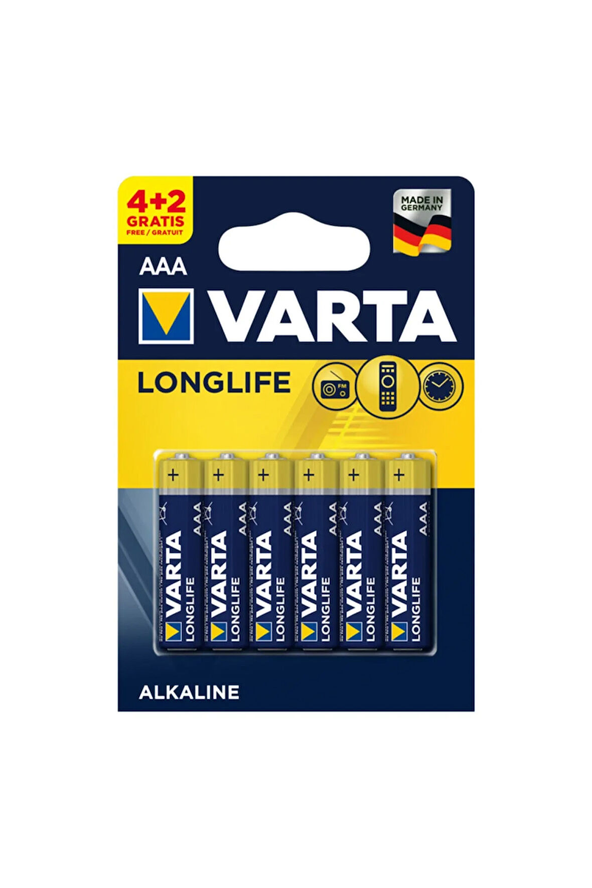 Longlife 4+2 Aaa Alkalin Ince Pil