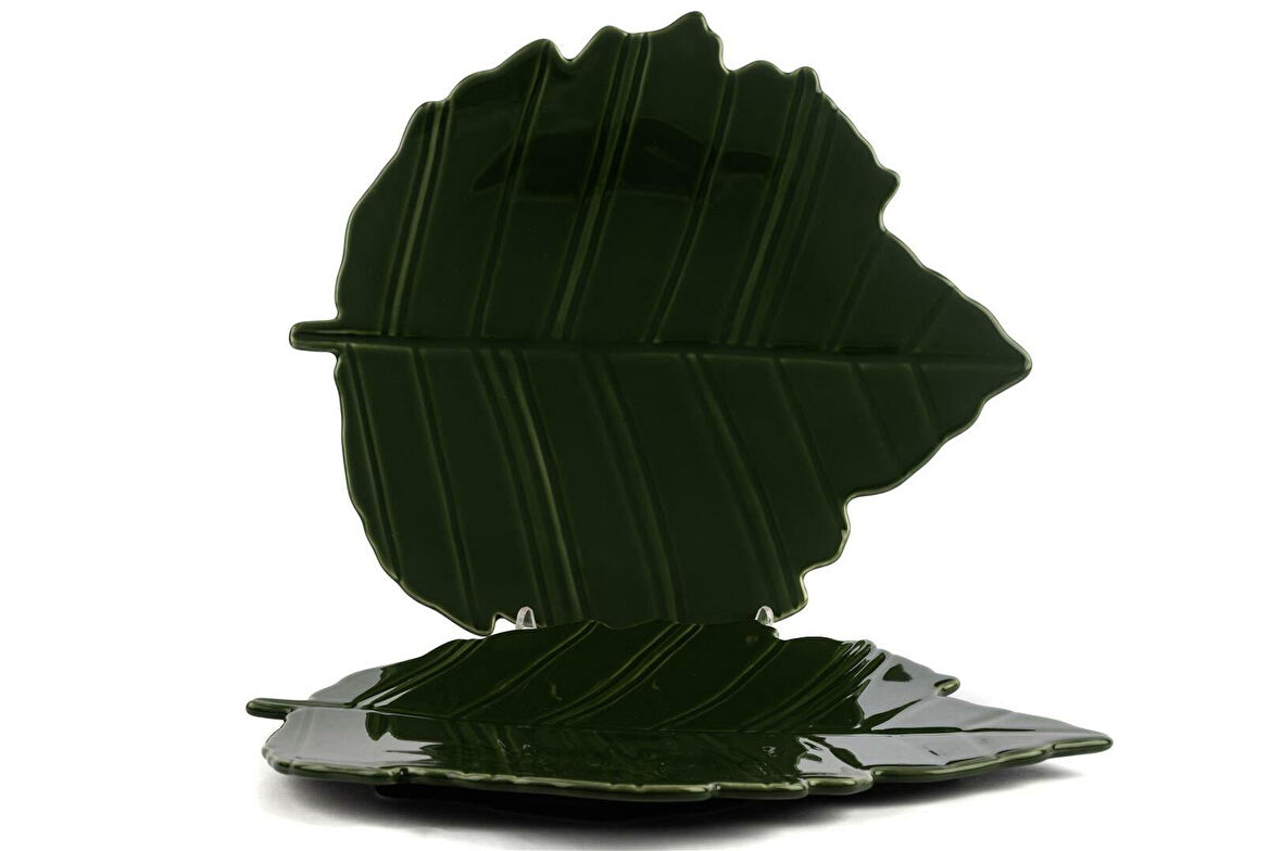 Mikasa Moor Leaf Yeşil 2 Li Tabak 28x25 Cm