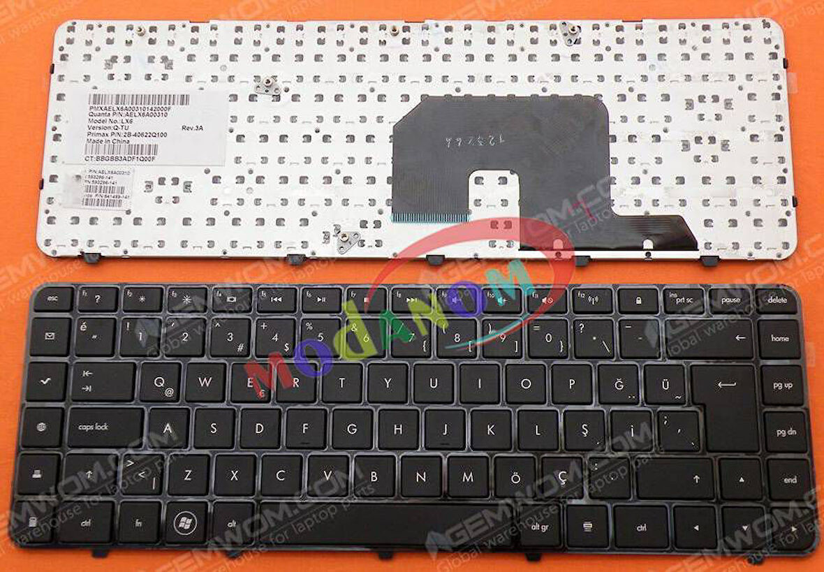 Hp 597630-001 597630-141 Klavye Türkçe Siyah