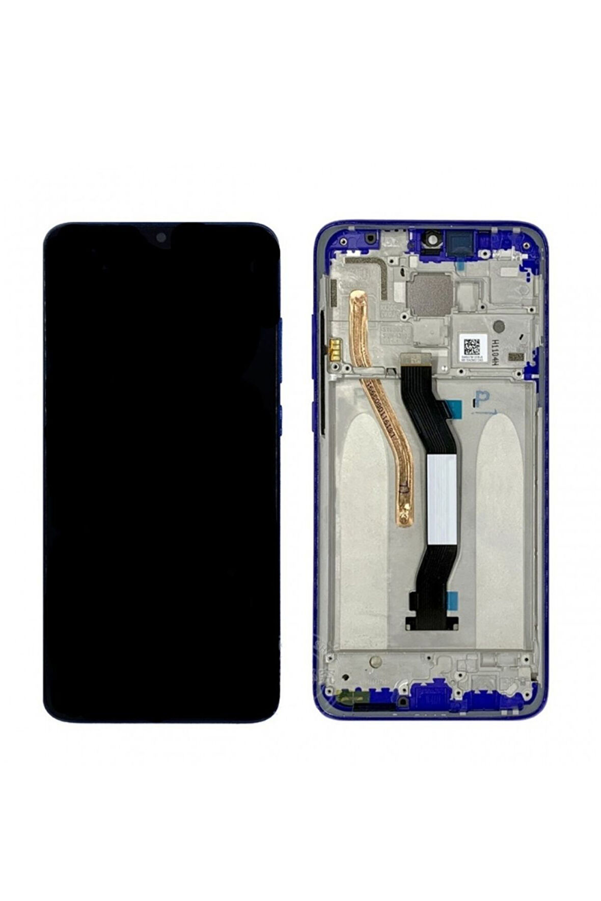 Xiaomi Note 8 Pro Uyumlu (Kasalı) Ekran- Mavi