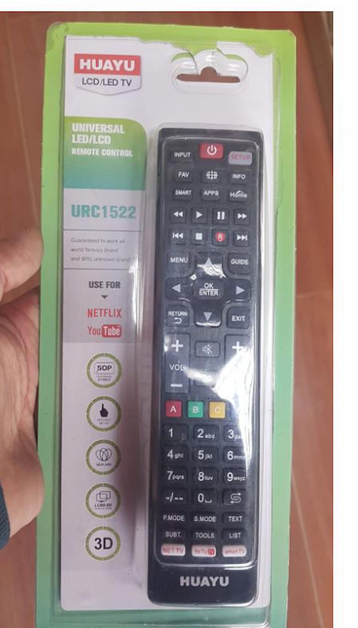 Ayt Huayu Kl URC1522 Universal Tüm Markalara Uyumlu Televizyon Kumandası Akıllı