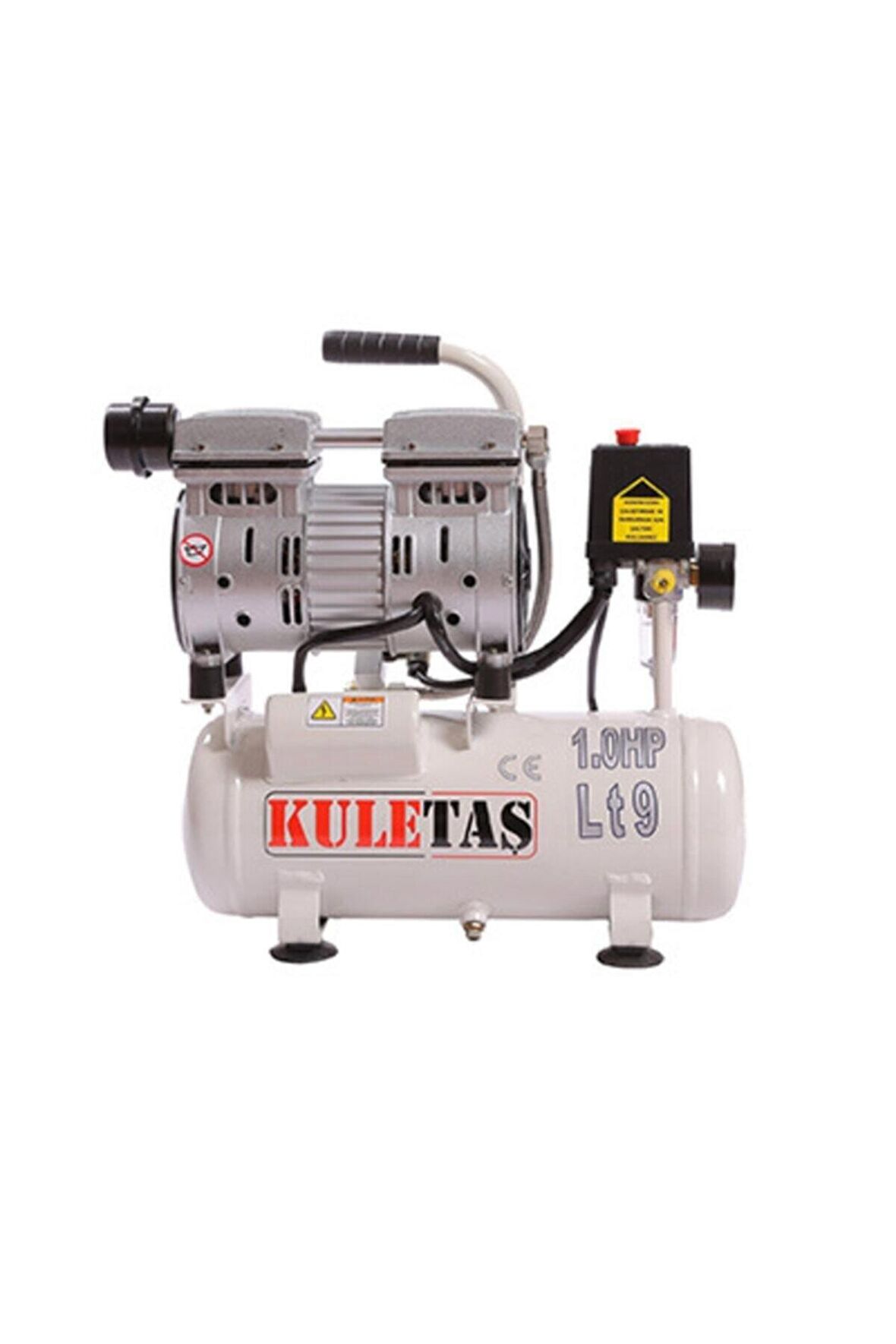Süper Sessiz Yağsız Kompresör 8bar 9 lt