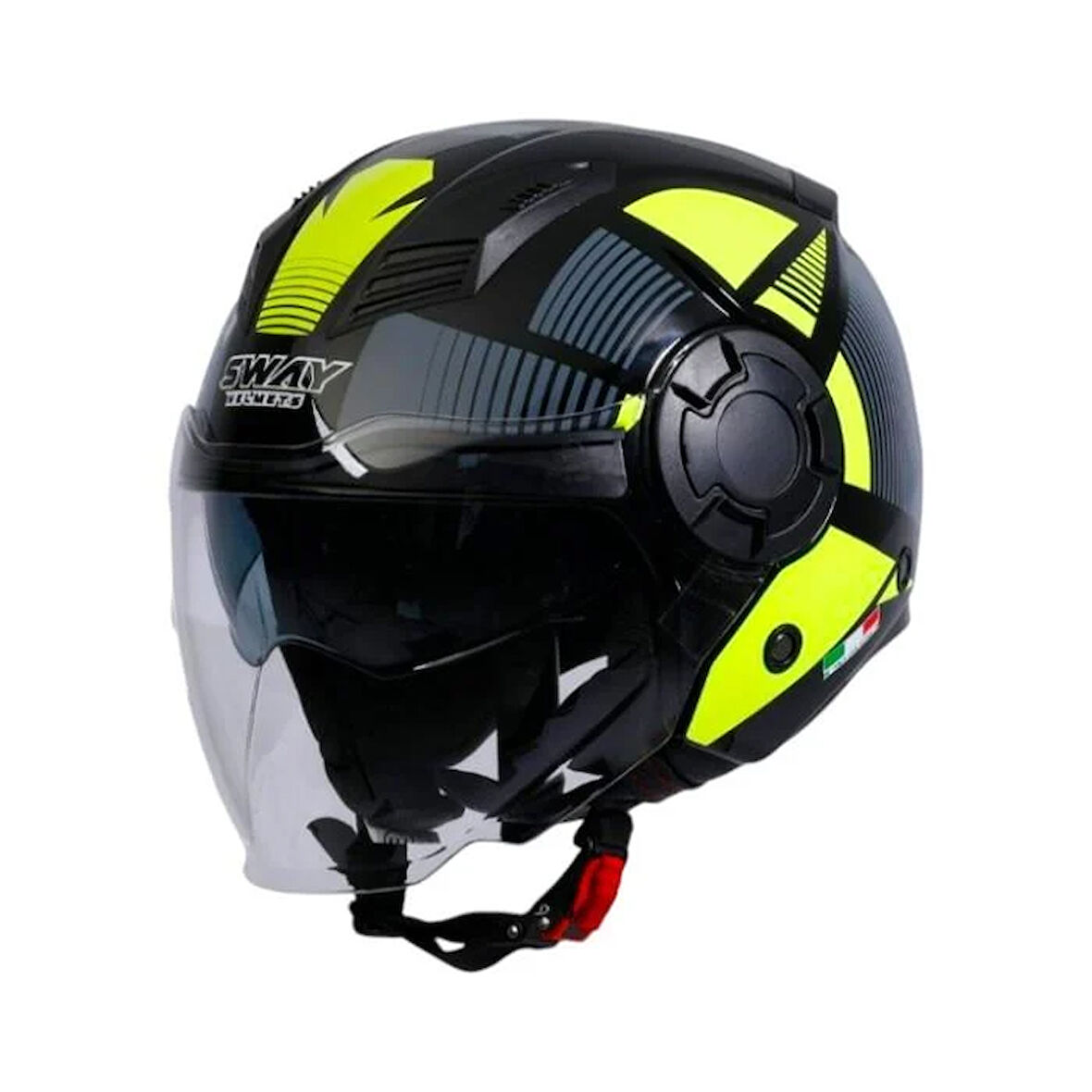 Sway Açık Kask Güneş Vizörlü Sw 766 Geko Yellow
