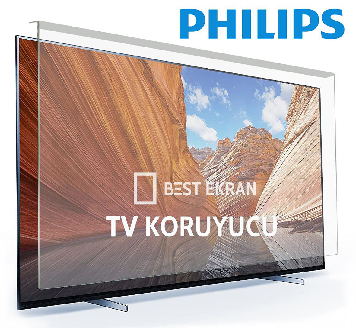 Philips 75PUS7803 TV EKRAN KORUYUCU - Philips 75" inç  TV Koruyucu