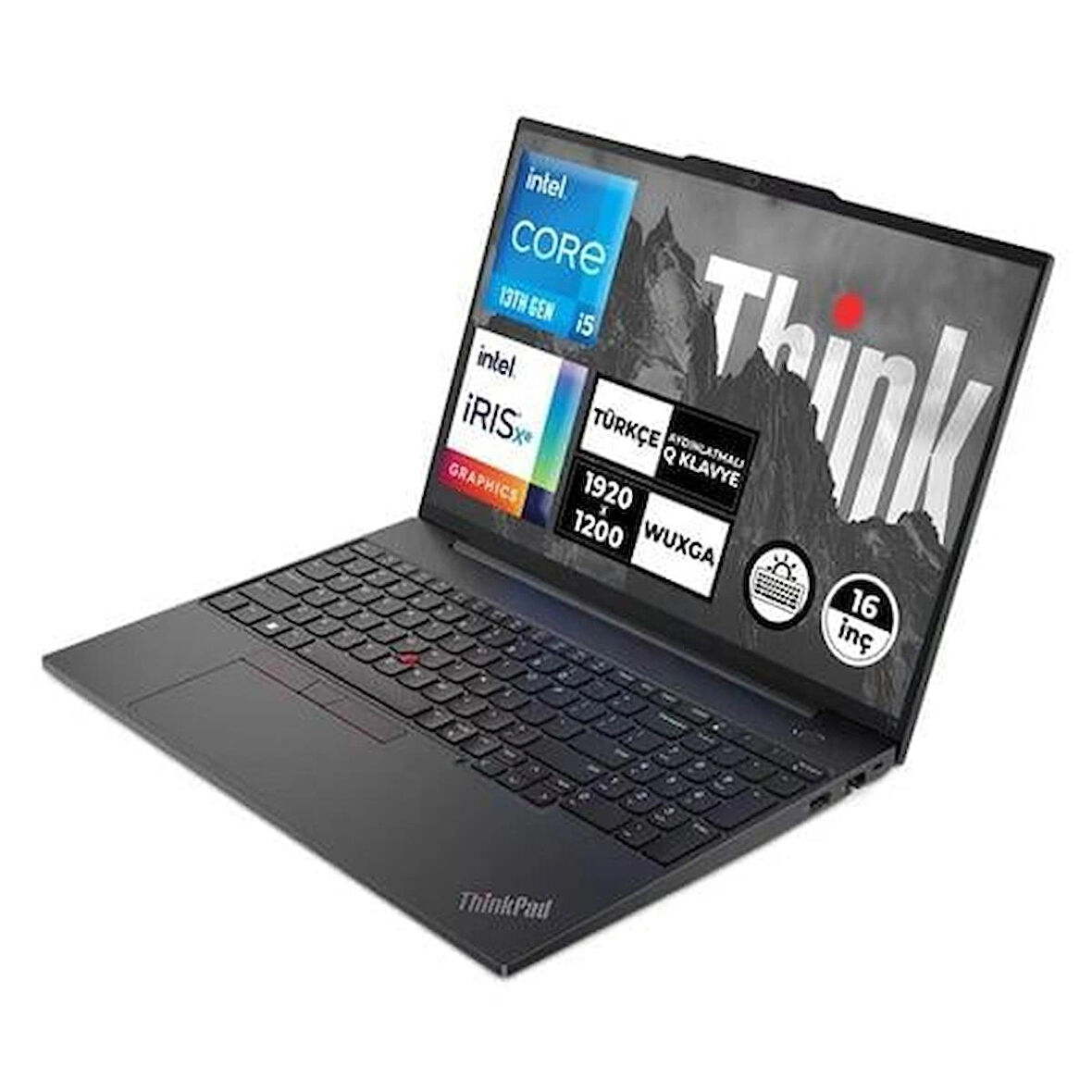 Lenovo Thinkpad E16 21JQS1TT00-02 Intel Core I5-1335U 40GB 512SSD Freedos Fhd 16" Taşınabilir Bilgisayar