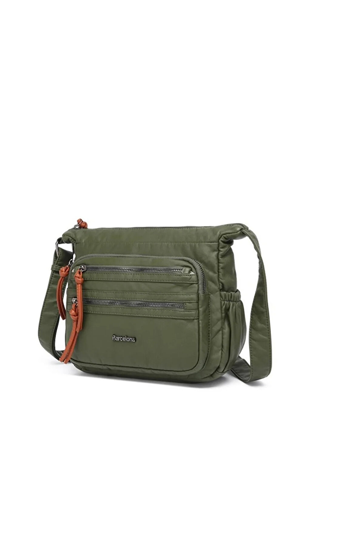 Yıkama Rölaks Deri Yumuşak Kadın Postacı Çantası