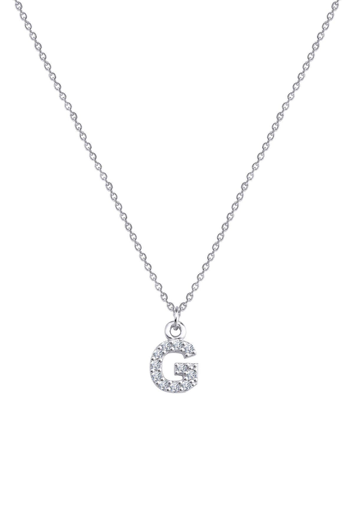 Kadın Taşlı G Harfi Kolye | undefined
