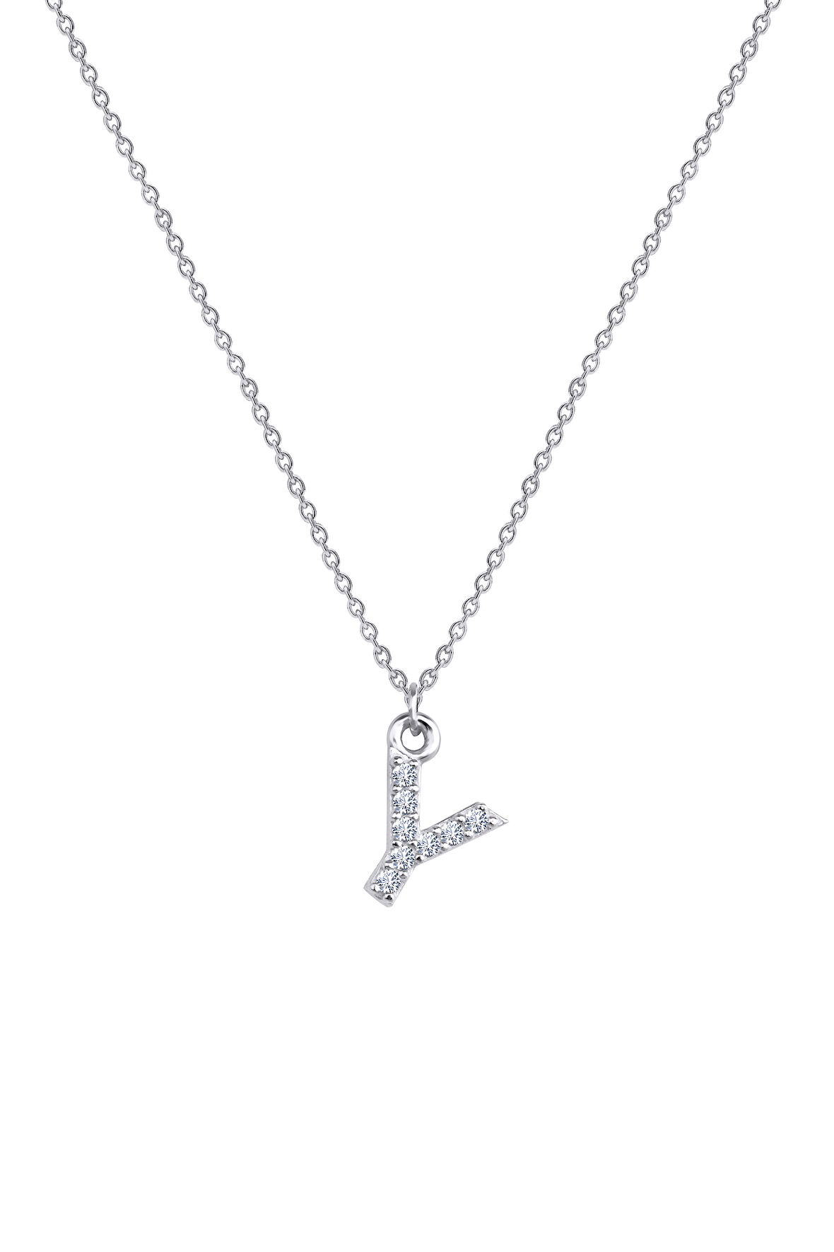 Kadın Taşlı Y Harfi Kolye  | undefined