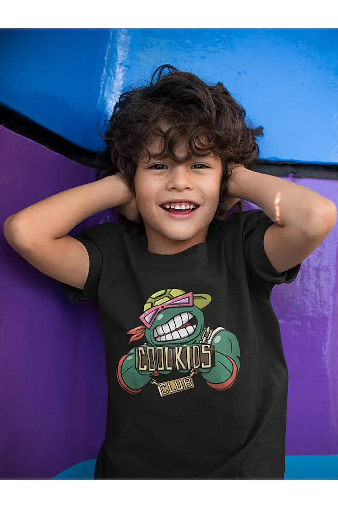 Ninja Kaplumbağalar Cool Kids Baskılı Unisex Çizgi Film Çocuk Tişört (1-12 YAŞ)