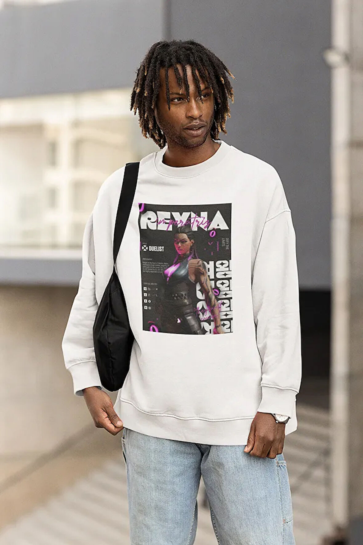 Reeyna Duelist Baskılı Unisex Oversize Vallorant Sweatshirt