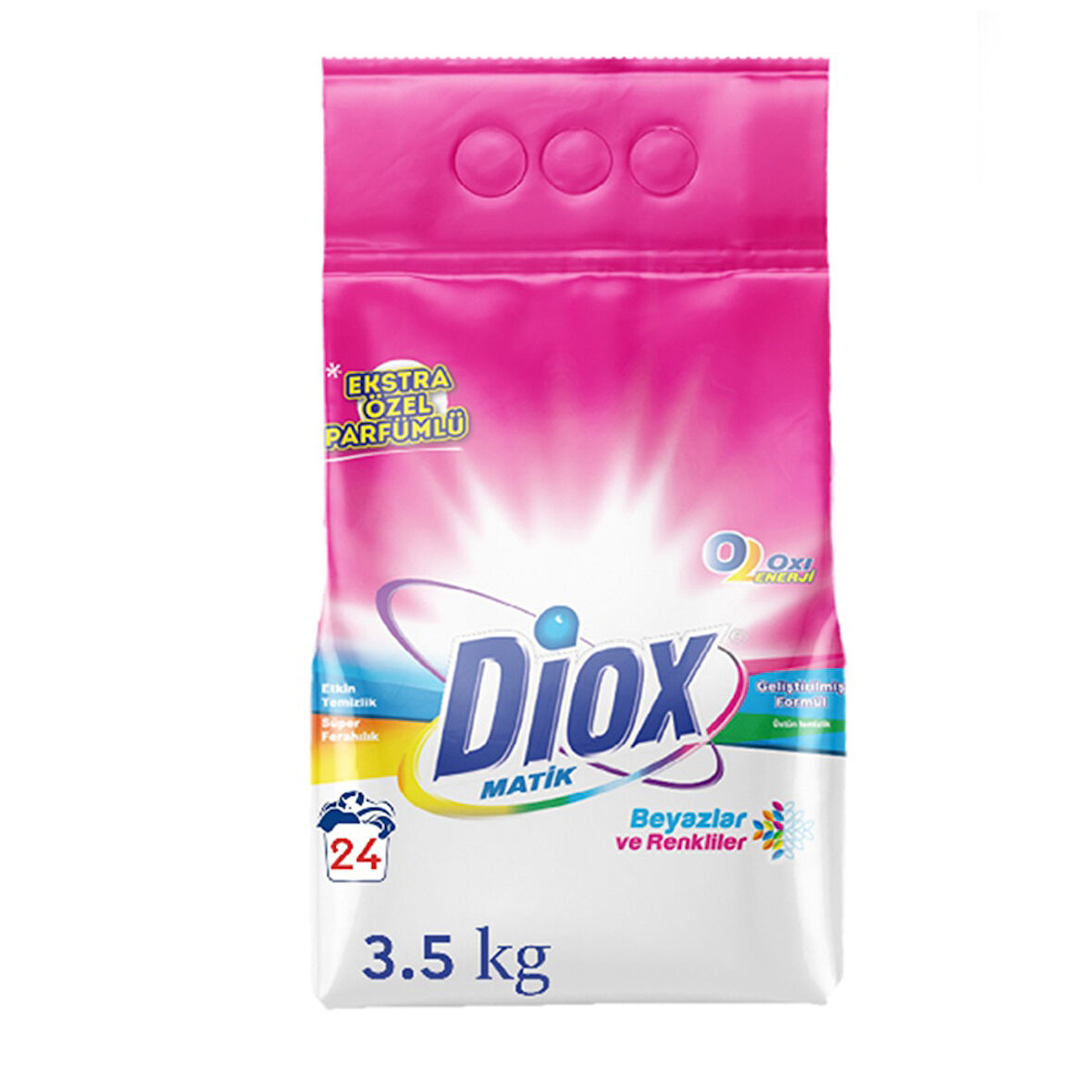 Di̇ox çamaşır Detarjanı Mati̇k Renkli̇ler 3,5 Kg Paket (4 Adet)