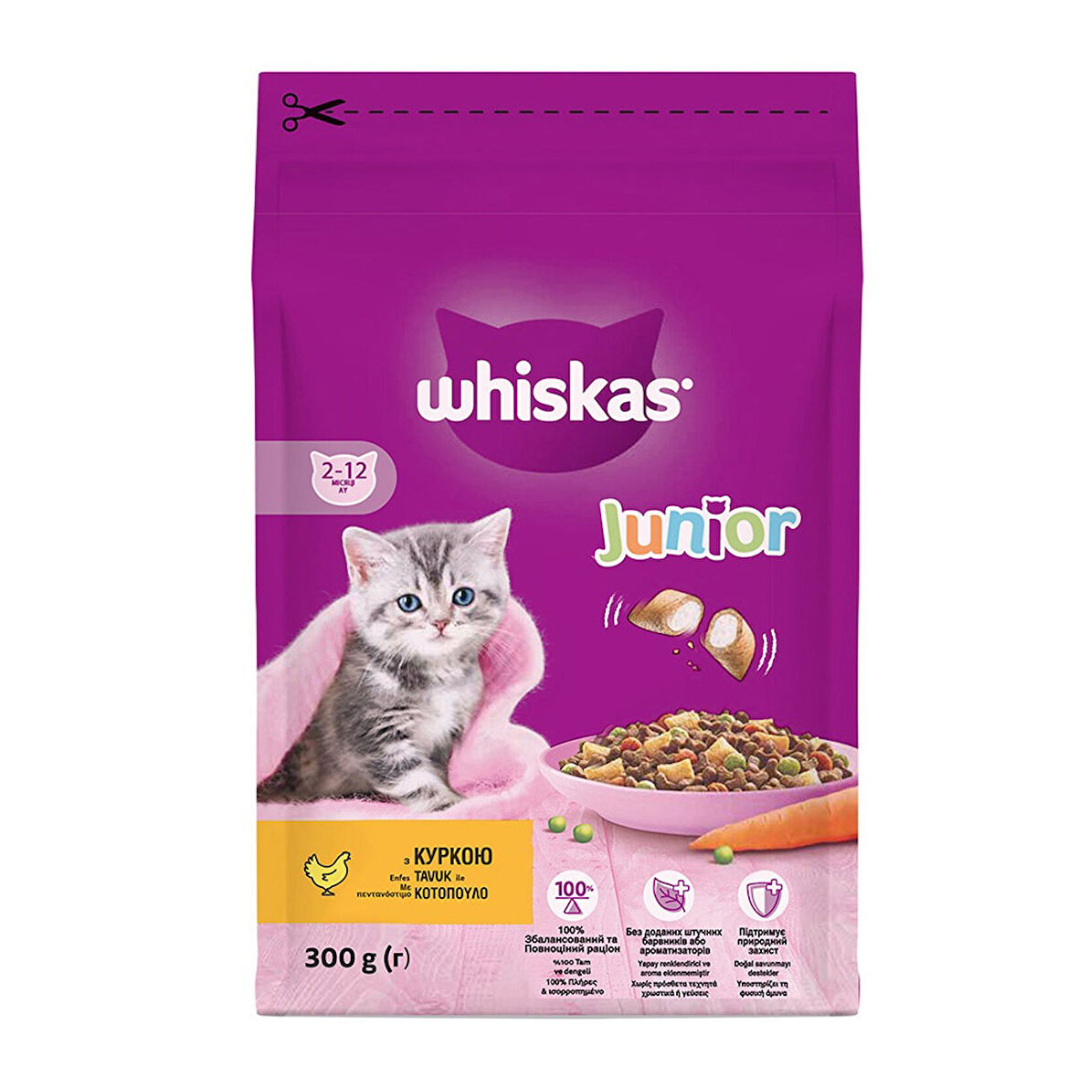 Wi̇skas Juni̇or Tavuklu 300 Gr Paket (3 Adet)