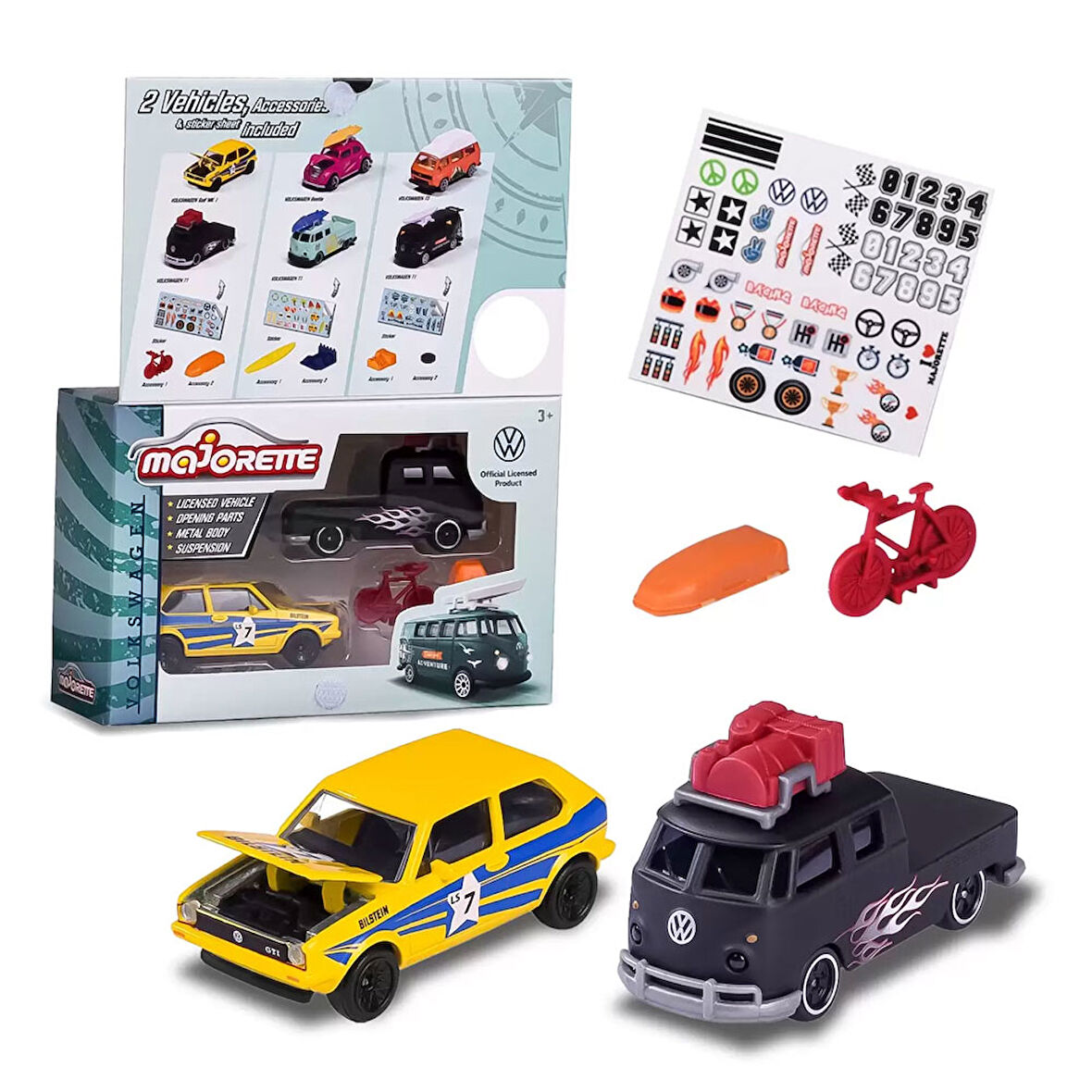 Majorette Volkswagen The Originals 2Li Model Araç Golf MK1 212055006