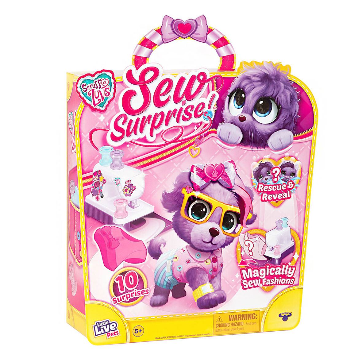 Scruff A Luvs Moda Oyun Seti Mor CDU6-30168