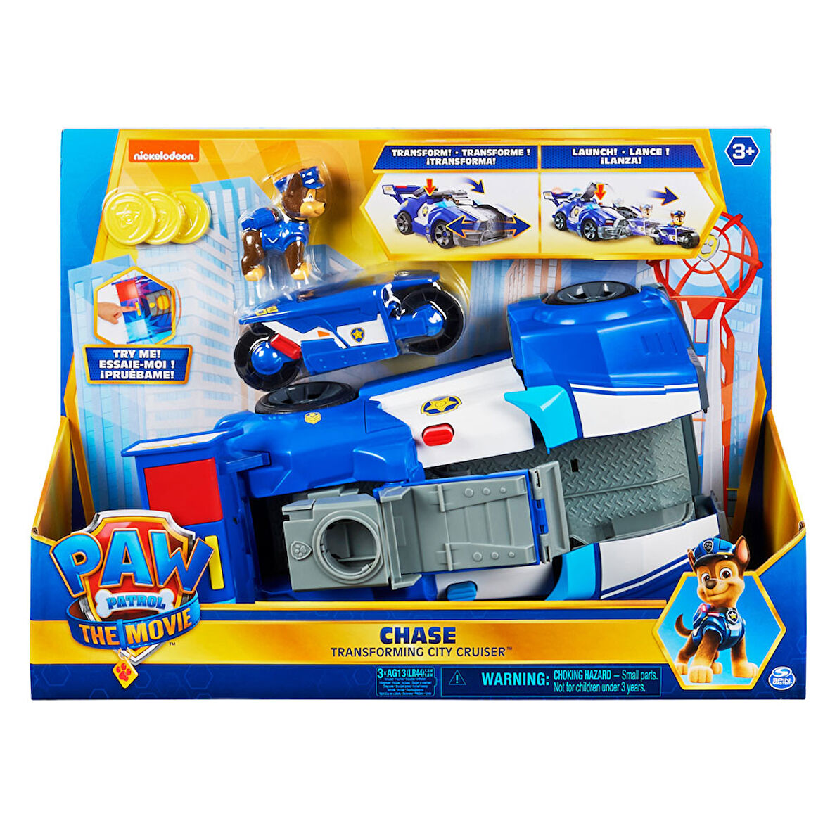 Paw Patrol Filmi Dönüşebilen Işıklı Şehir Aracı Ve Sesli Motosikleti 6060759