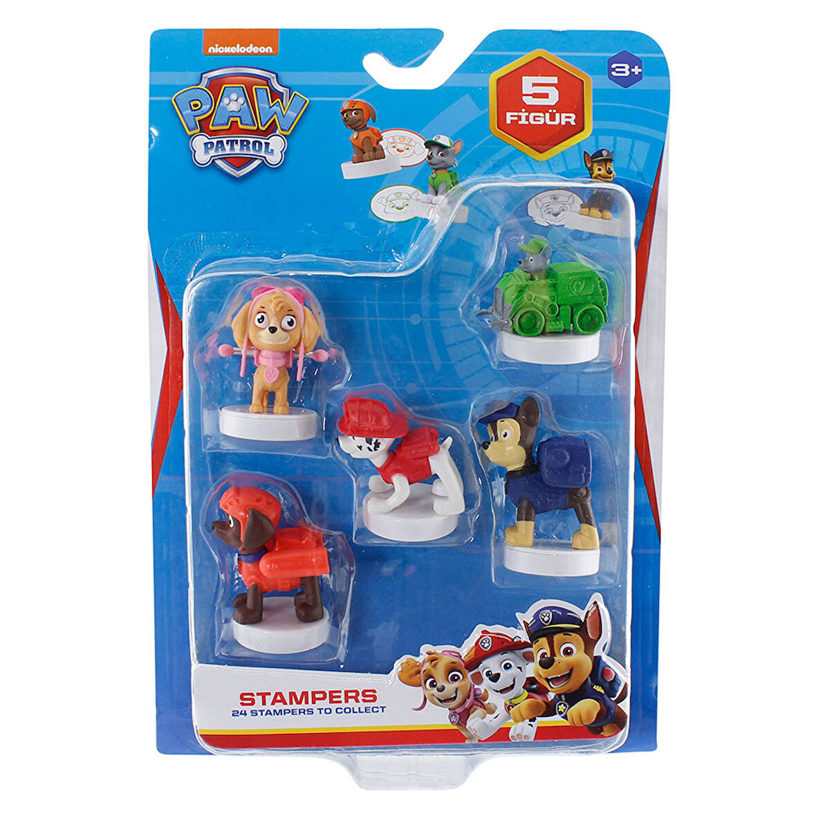 Paw Patrol Stampers 5 li Figür Model 1 PMI-PAW5040