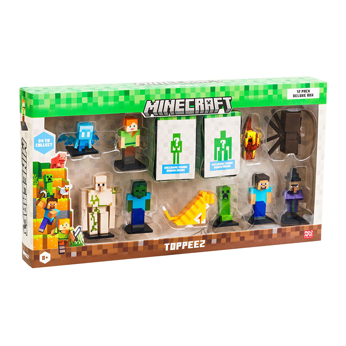 Minecraft 3D Figür Toppeez 12'li Delüks Set Model 2