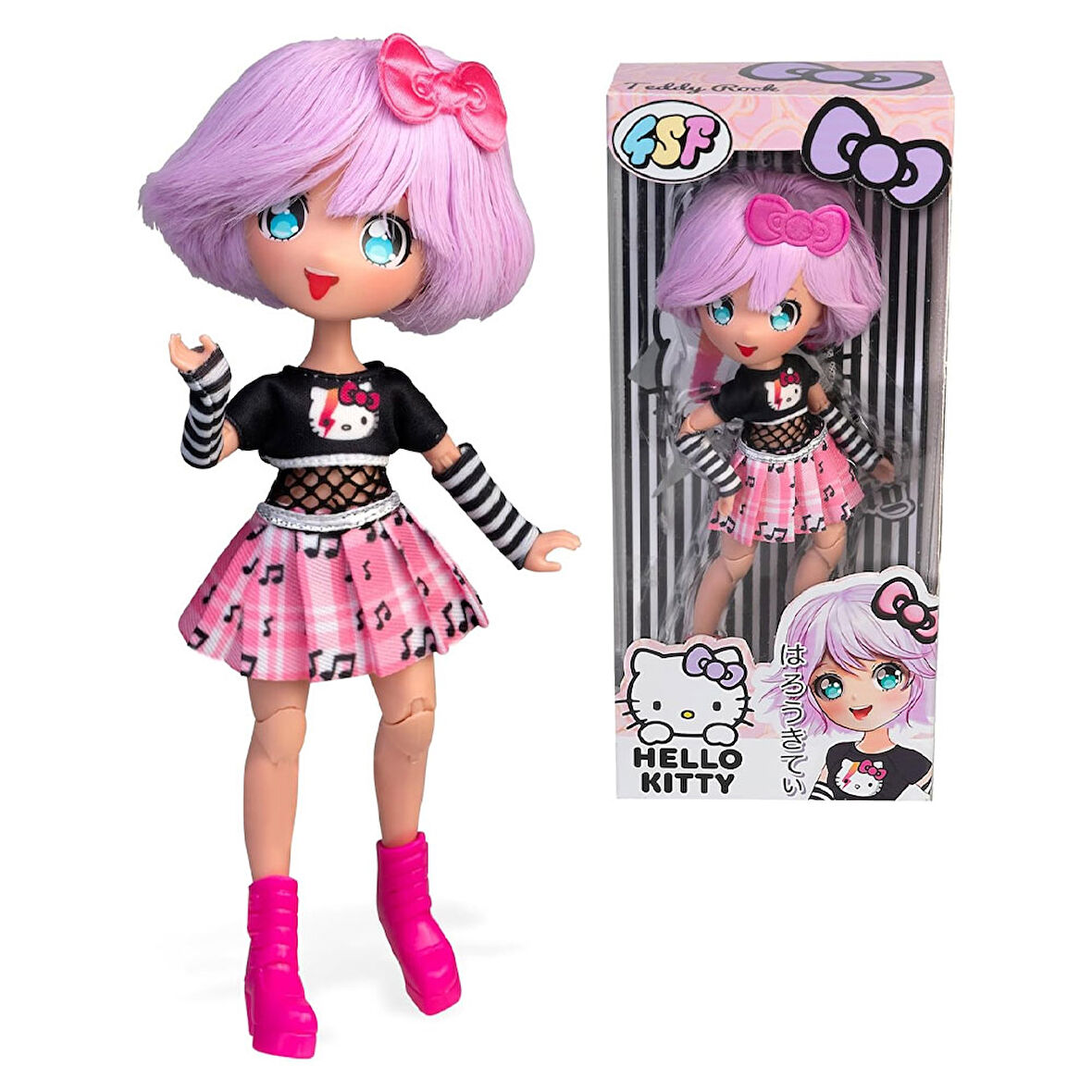 Hello Kitty Manga 19,5 cm Bebek Teddy Rock HKTF0000